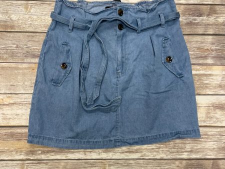 Blue Denim Skirt Mini & Short Who What Wear, Size 16 For Cheap