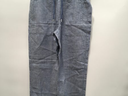 Blue Pants Linen Athleta, Size 4 Online now