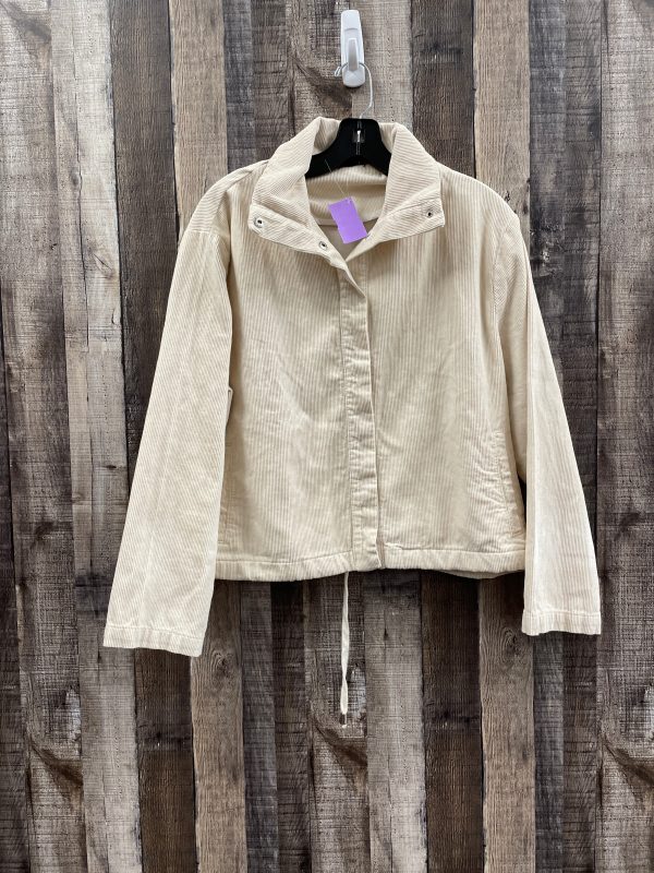 Cream Jacket Shirt Clothes Mentor, Size L For Sale