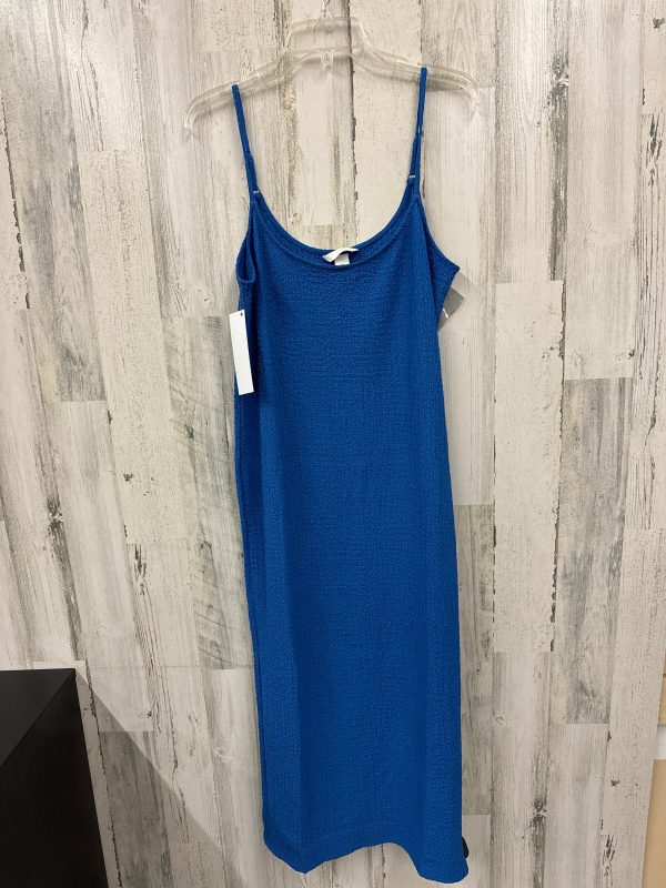 Blue Dress Casual Maxi H&m, Size Xl Online Sale