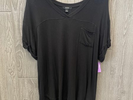 Black Top Short Sleeve Alfani, Size L For Cheap