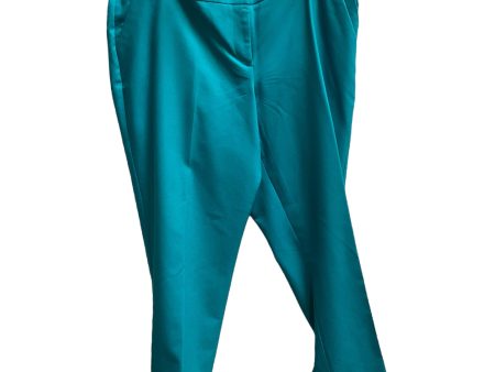 Aqua Pants Cropped Lane Bryant, Size 14 For Discount