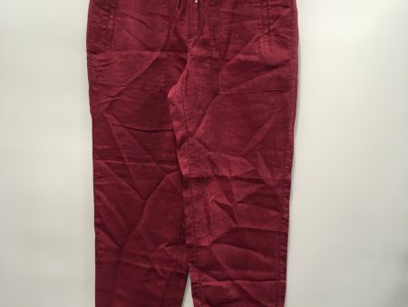 Red Pants Linen Athleta, Size 4 Supply