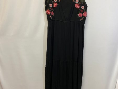 Black Dress Casual Maxi Clothes Mentor, Size L Sale