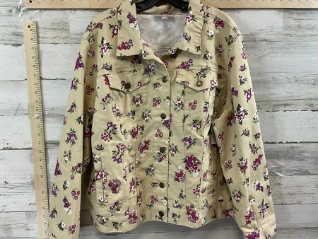 Cream Jacket Denim Woman Within, Size 3x Sale