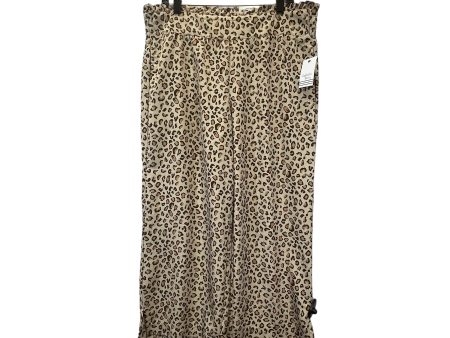 Animal Print Pants Wide Leg Ophelia Roe, Size L For Discount