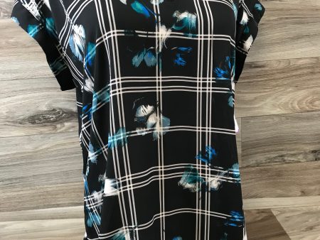 Black & Green Top Short Sleeve Worthington, Size M Sale