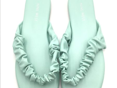 Blue Sandals Flats Nine West, Size 8.5 Discount