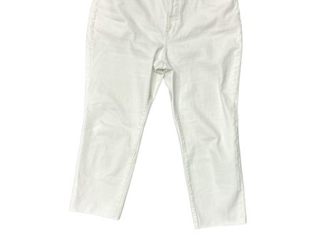 White Pants Cropped Madewell, Size 12 on Sale