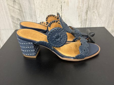 Blue Sandals Heels Block Jack Rogers, Size 6 Supply