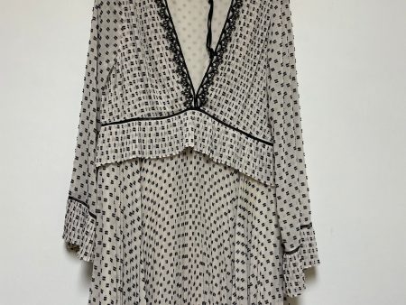 Black & Cream Dress Casual Short Chelsea And Violet, Size L Supply