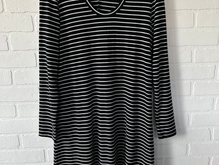 Black & White Dress Casual Midi Gap, Size S on Sale